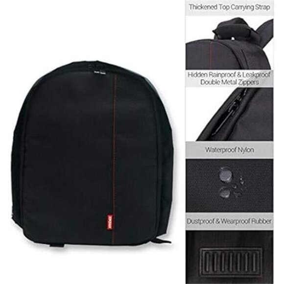 Waterproof SLR/DSLR Camera Backpack ShoulderBag Travel Case For Canon Nikon Sony - Picture 4 of 8